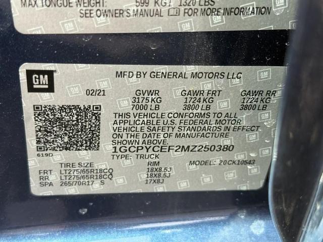 Photo of 2021 Northsky Blue Metallic Chevrolet Silverado 1500