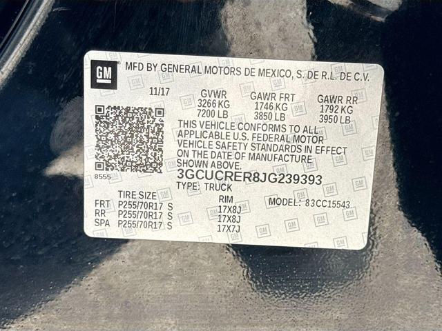 Photo of 2018 Black Chevrolet Silverado 1500