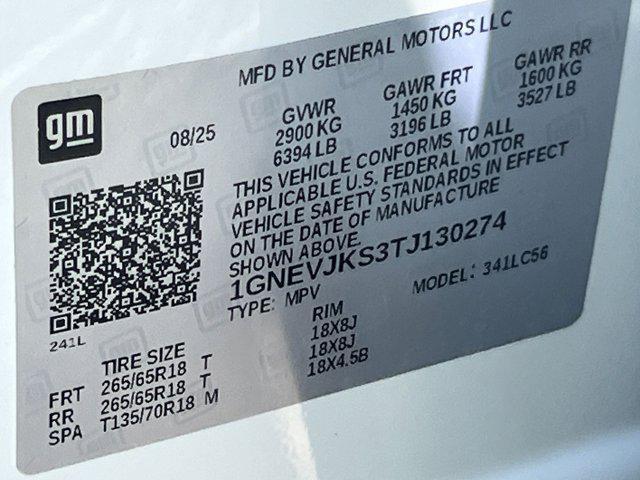 Photo of 2026 Polar White Tricoat Chevrolet Traverse
