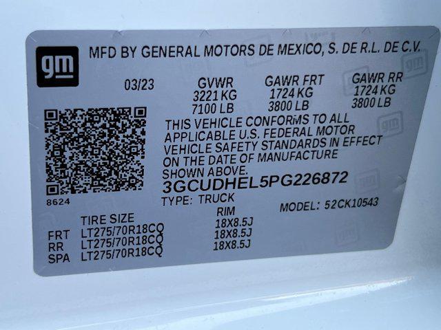 Photo of 2023 Summit White Chevrolet Silverado 1500