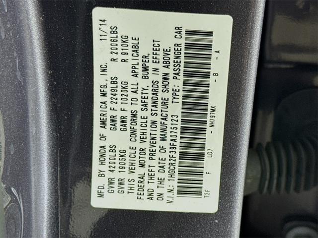 Photo of 2015 Gray Honda Accord