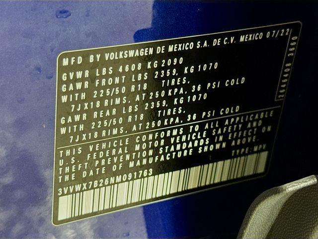 Photo of 2022 Blue Dusk Volkswagen Taos