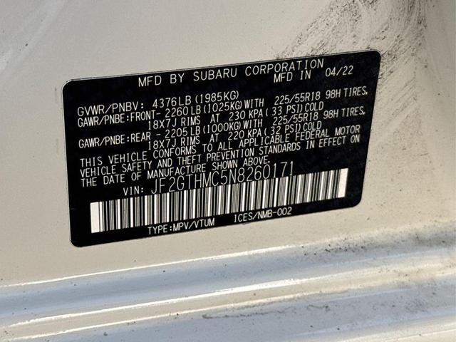 Photo of 2022 Crystal White Pearl Subaru Crosstrek