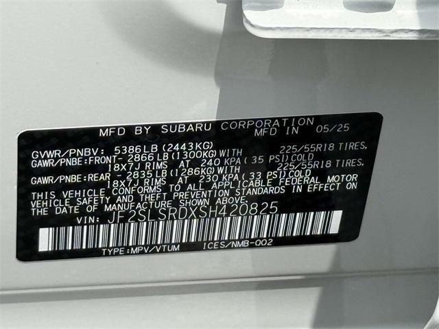 Photo of 2025 White Pearl Subaru Forester Hybrid