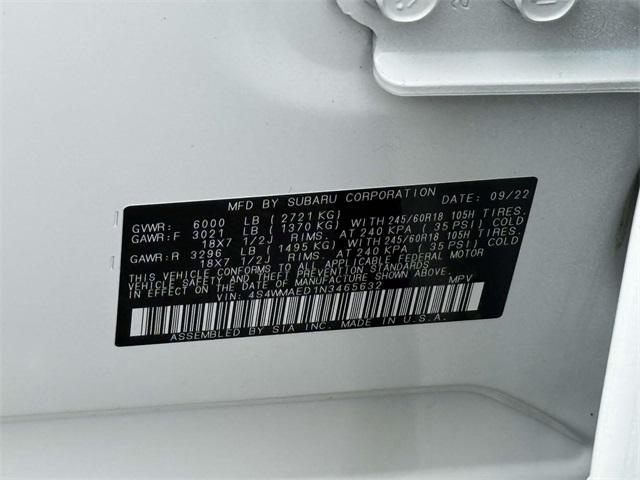 Photo of 2022 Crystal White Subaru Ascent