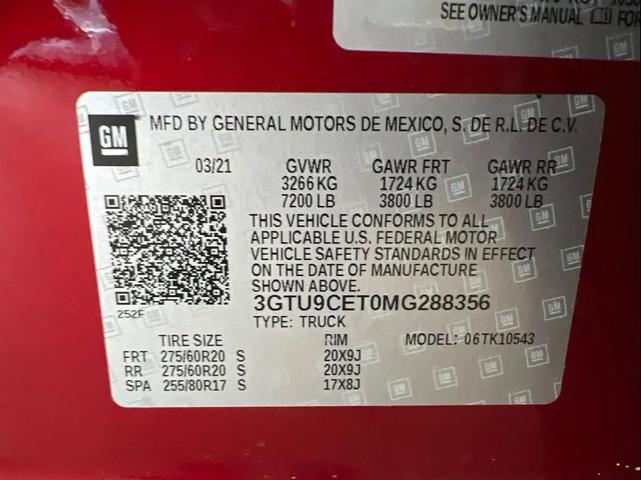 Photo of 2021 Cayenne Red Tintcoat GMC Sierra 1500
