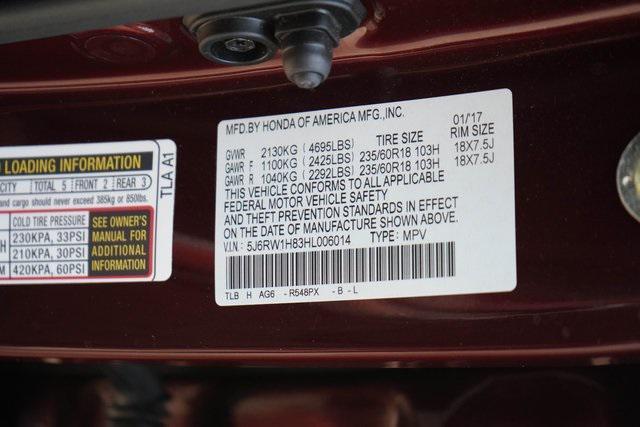 Photo of 2017 Basque Red Pearl II Honda CR-V