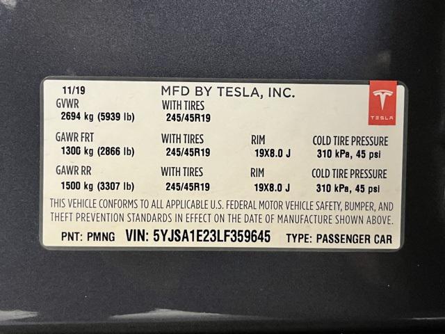 Photo of 2020 Gray Tesla Model S