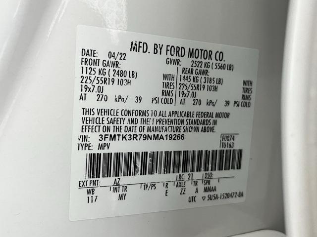 Photo of 2022 White Metallic Ford Mustang Mach-E