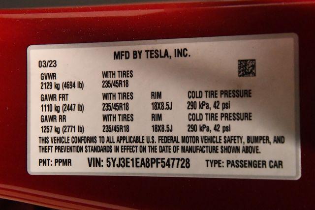 Photo of 2023 Red Multi-Coat Tesla Model 3