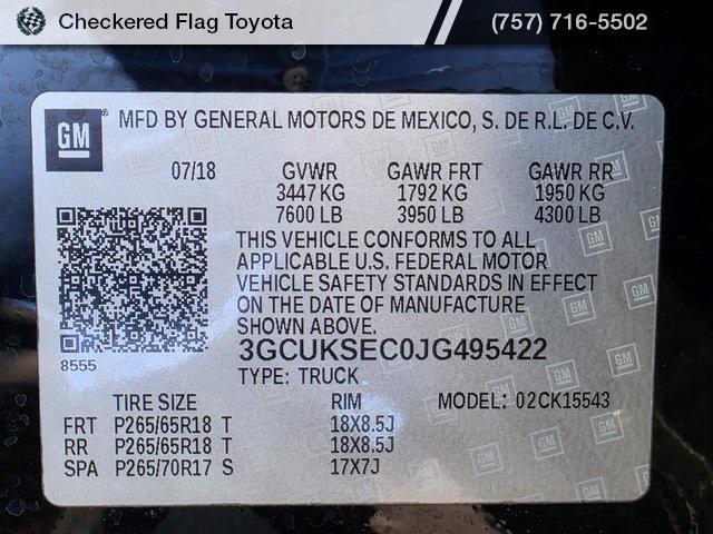 Photo of 2018 Black Chevrolet Silverado 1500