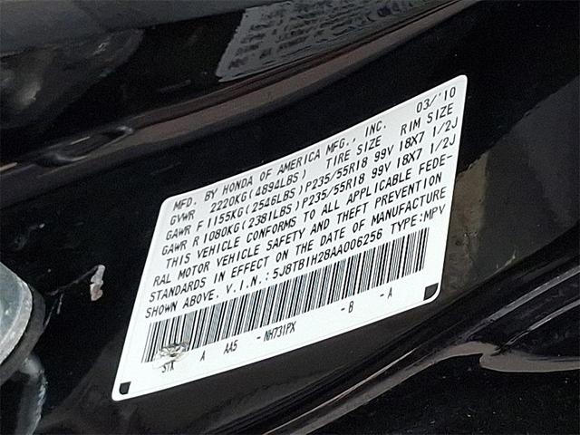 Photo of 2010 Crystal Black Pearl Acura RDX