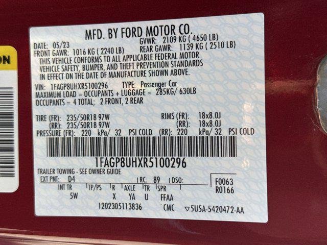 Photo of 2024 Rapid Red Metallic Tinted Clearcoat Ford Mustang