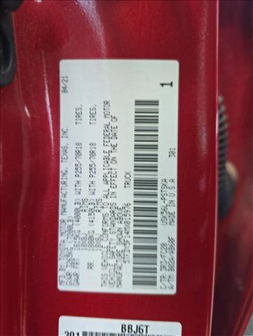 Photo of 2021 Barcelona Red Metallic Toyota Tundra