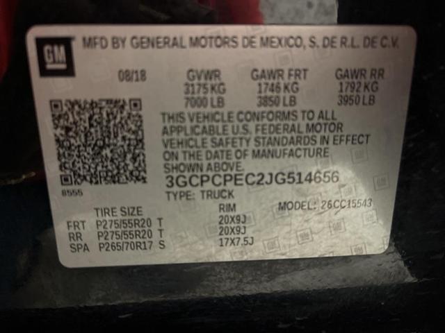 Photo of 2018 Black Chevrolet Silverado 1500