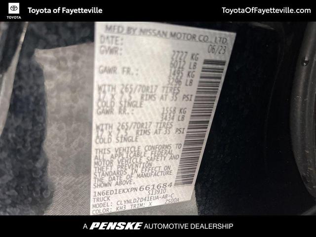 Photo of 2023 Super Black Nissan Frontier
