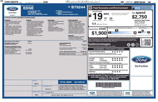 Photo of 2018 Ingot Silver Ford Edge