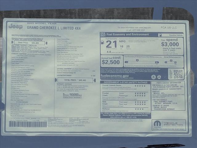 Photo of 2025 Baltic Gray Metallic Clearcoat Jeep Grand Cherokee L