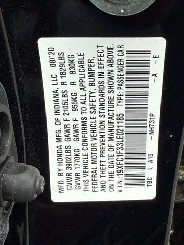 Photo of 2020 Crystal Black Pearl Honda Civic