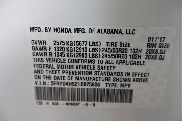 Photo of 2017 White Diamond Pearl Acura MDX