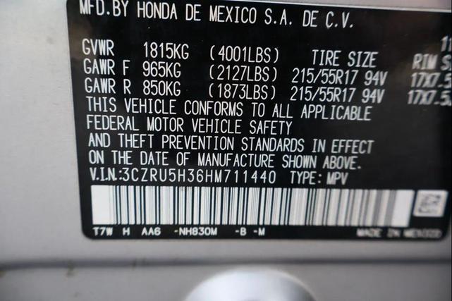 Photo of 2017 Lunar Silver Metallic Honda HR-V