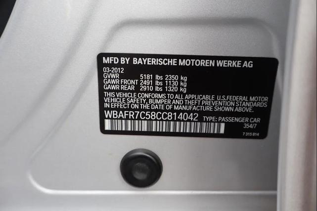 Photo of 2012 Silver BMW 535