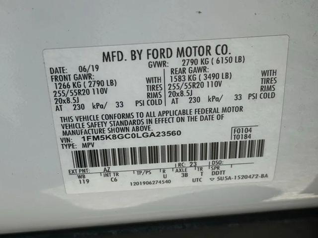Photo of 2020 Star White Metallic Tri-Coat Ford Explorer