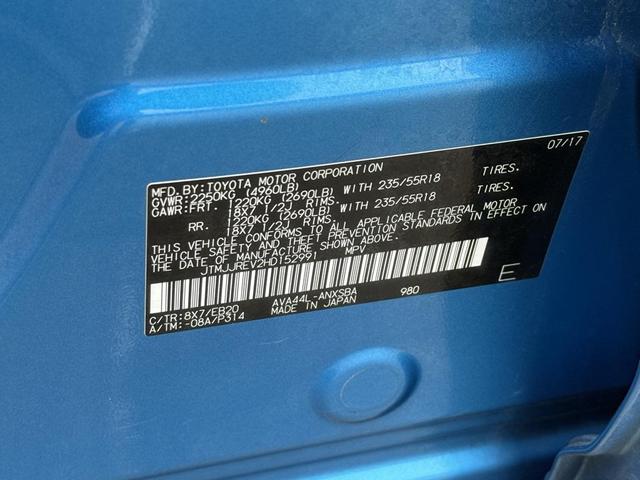 Photo of 2017 Electric Storm Blue Toyota RAV4 Hybrid
