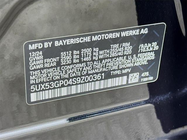 Photo of 2025 Black Sapphire Metallic BMW X3