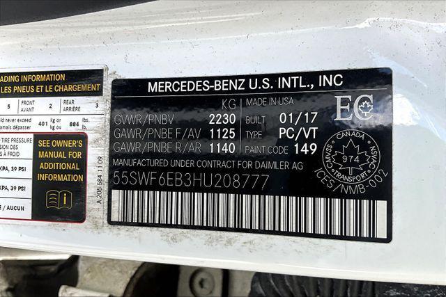 Photo of 2017 White Mercedes-Benz AMG C 43
