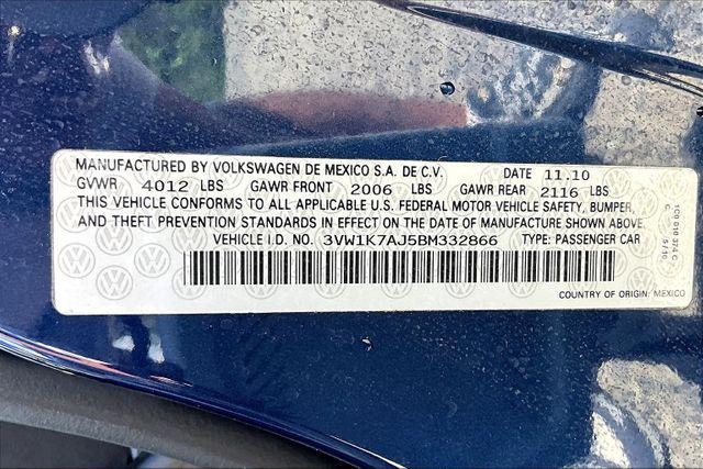 Photo of 2011 Tempest Blue Metallic Volkswagen Jetta