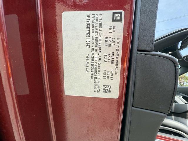 Photo of 2016 Long Beach Red Metallic Tintcoat Chevrolet Corvette