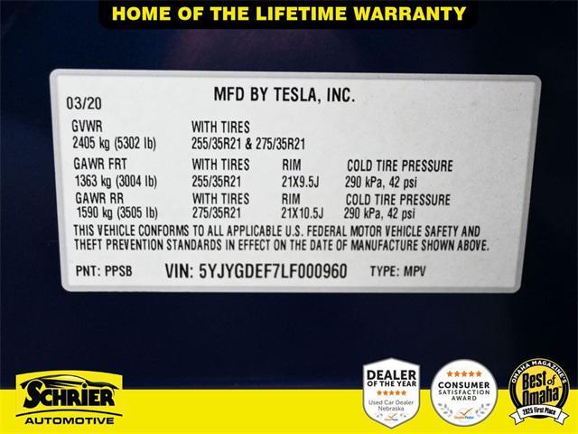 Photo of 2020 Deep Blue Metallic Tesla Model Y