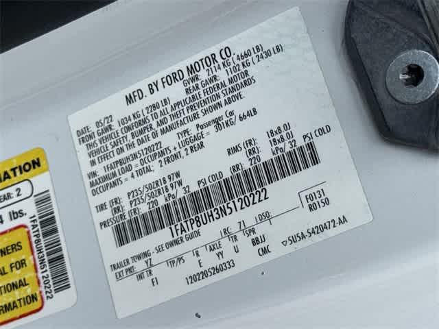 Photo of 2022 Oxford White Ford Mustang