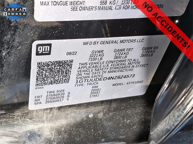 Photo of 2022 Black GMC Sierra 1500