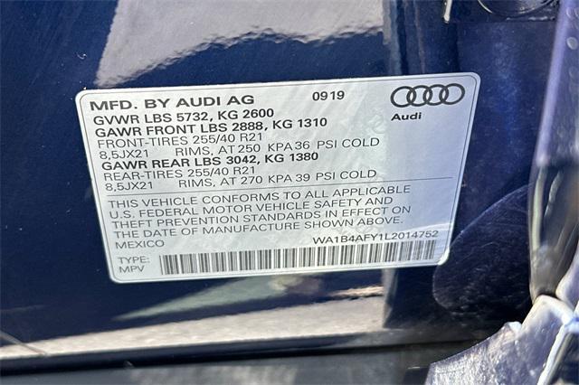 Photo of 2020 Blue Audi SQ5