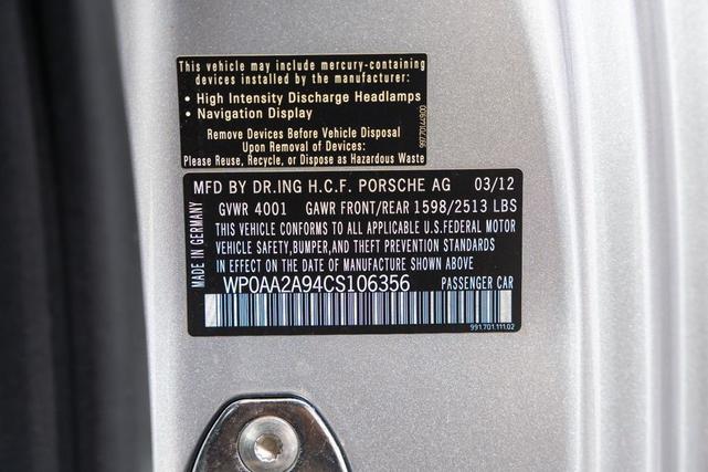 Photo of 2012 Platinum Silver Metallic Porsche 911