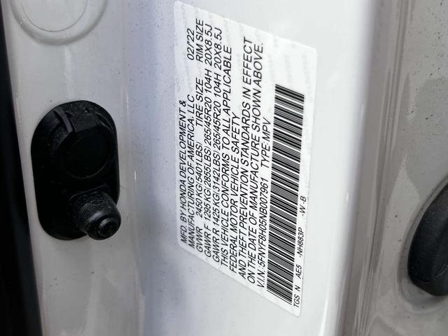 Photo of 2022 Platinum White Pearl Honda Passport