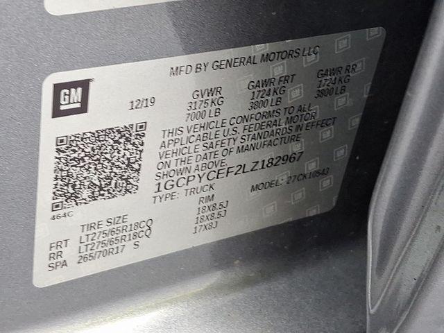 Photo of 2020 Satin Steel Metallic Chevrolet Silverado 1500