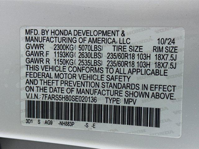 Photo of 2025 Platinum White Pearl Honda CR-V Hybrid