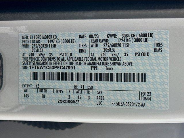 Photo of 2023 Oxford White Ford F-150