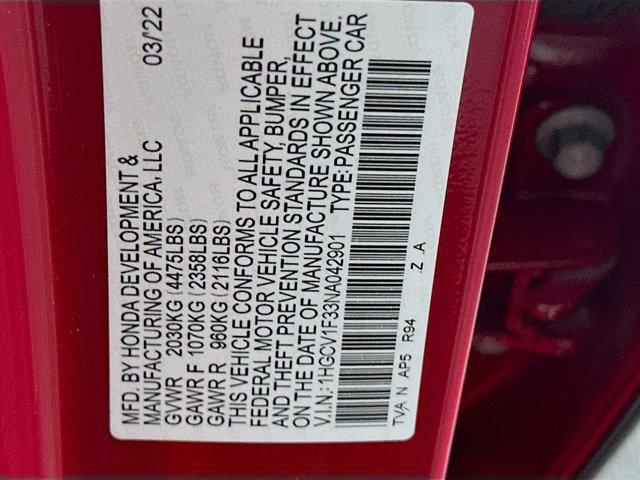 Photo of 2022 San Marino Red Honda Accord