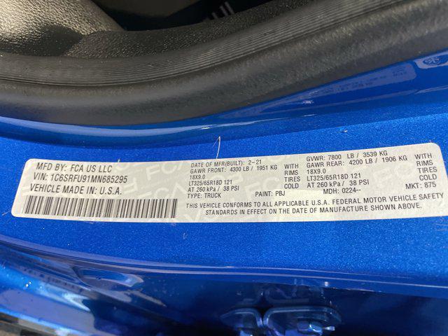 Photo of 2021 Hydro Blue Pearlcoat RAM 1500