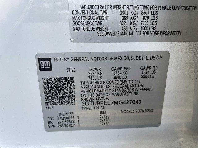 Photo of 2021 White Frost Tricoat GMC Sierra 1500