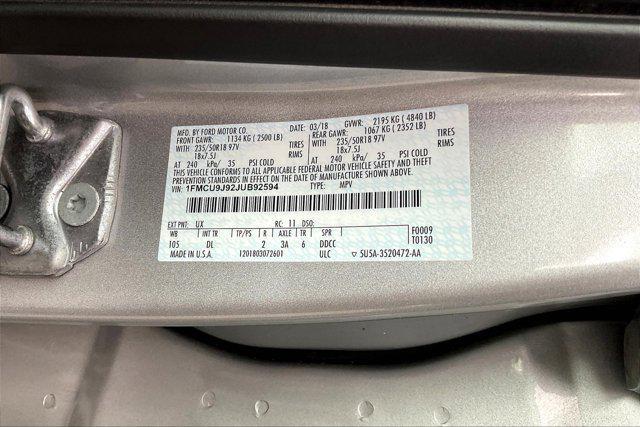 Photo of 2018 Ingot Silver Metallic Ford Escape