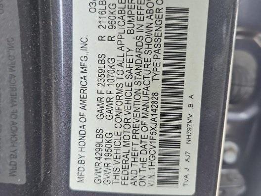 Photo of 2018 Gray Honda Accord