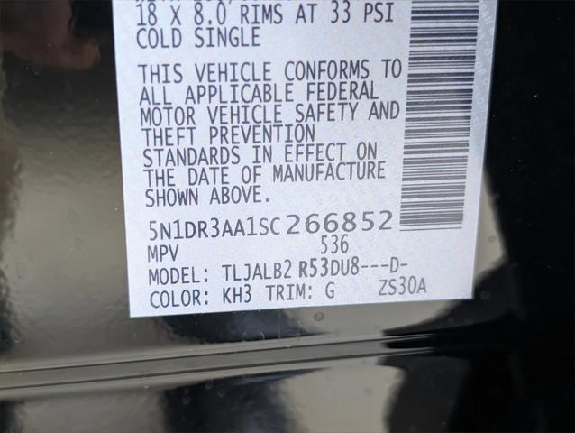 Photo of 2025 Super Black Nissan Pathfinder