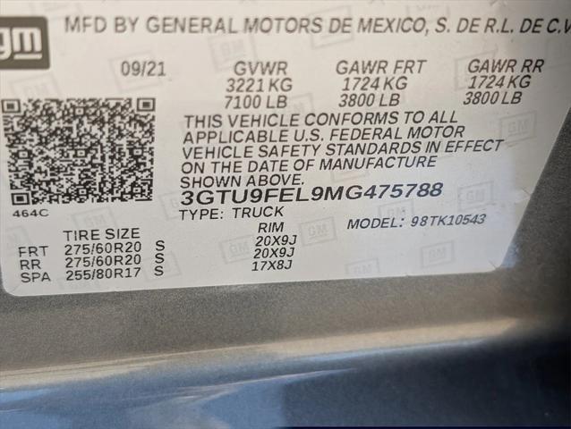 Photo of 2021 Satin Steel Metallic GMC Sierra 1500