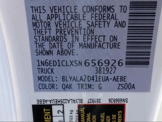 Photo of 2025 Glacier White Nissan Frontier