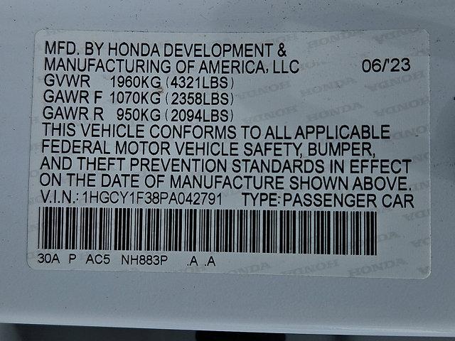 Photo of 2023 Platinum White Pearl Honda Accord